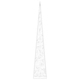 Berkfield Home Acrylic Decorative LED Light Cone Blue 90 cm - thumbnail 5