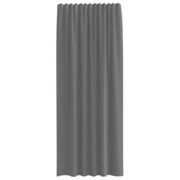 Berkfield Home Voile Curtains with Rod Pockets 2 pcs Dark Grey - thumbnail 4