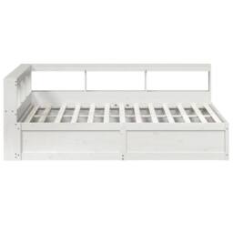 Berkfield Home Bookcase Bed without Mattress White 160x200cm Solid Wood Pine - Size: 160x200 cm - thumbnail 6