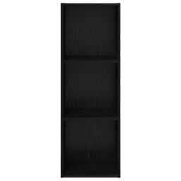Berkfield Home TV Cabinet Black oak 37 x 37 x 107 cm Engineered wood - thumbnail 7