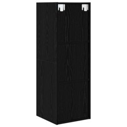 Berkfield Home TV Cabinet Black oak 37 x 37 x 107 cm Engineered wood - thumbnail 9