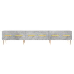 Berkfield Home TV Cabinet Concrete Grey 150x36x30 cm Engineered Wood - Size: 150 x 36 x 30 cm - thumbnail 5
