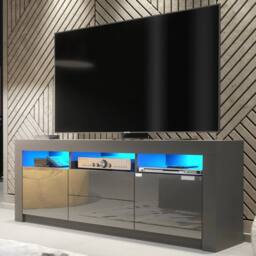 SPETLEK TV Stand Sideboard Cabinet Grey - Size: 0.6m2