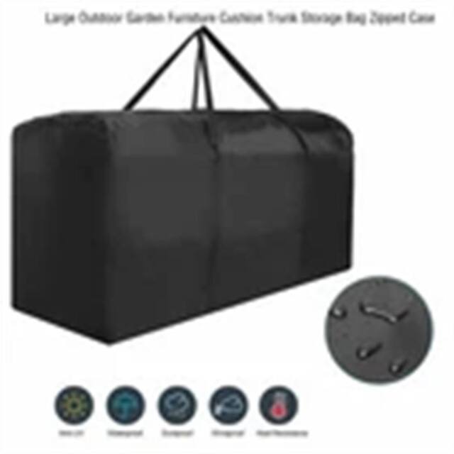 Nordara Furniture Cushion Storage Bag in Black - Size: 100 cm - image 1