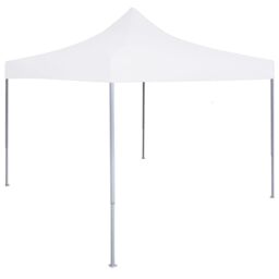 Berkfield Home Professional Folding Party Tent 3x3 m Steel White - thumbnail 1