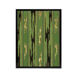 "Artery8 Vintage Green Textile Pattern Framed Canvas Wall Art Print Furuya Korin - Size: W12"" x H16""" - thumbnail 1