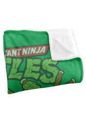 Teenage Mutant Ninja Turtles TMNT Group Retro Silky Touch Super Soft Throw Blanket 152 X 127 cm in White - thumbnail 3