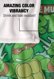 Teenage Mutant Ninja Turtles TMNT Group Retro Silky Touch Super Soft Throw Blanket 152 X 127 cm in White - thumbnail 4