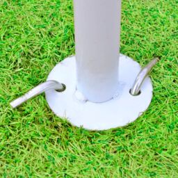 Berkfield Home Gazebo Hexagon Star Garden Pavilion 10m in White - thumbnail 4