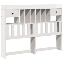 Berkfield Home Bookcase Bed without Mattress White 140x190cm Solid Wood Pine - Size: 140x190 cm - thumbnail 6