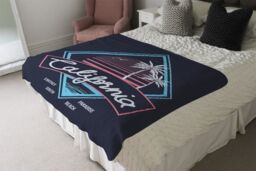 Benjamin Tate Design Neon California Blanket in Natural - Size: 120 cm x 150 cm - thumbnail 3