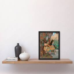 "Artery8 Young Ballet Dancers On Stage Degas Vintage Framed Wall Art Print - Size: W12"" x H16""" - thumbnail 4