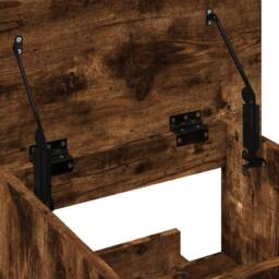 Berkfield Home Lectern with Wheels & Drawer Smoked Oak 55x55x107 cm Engineered Wood in Brown - Size: 55 x 55 x 107 cm - thumbnail 9