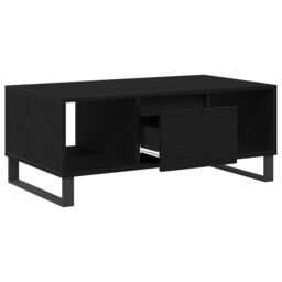 Berkfield Home Coffee Table Black Oak 90x50x36, 5 cm Engineered Wood - thumbnail 5