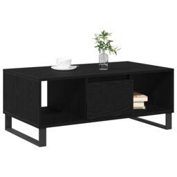 Berkfield Home Coffee Table Black Oak 90x50x36, 5 cm Engineered Wood - thumbnail 3