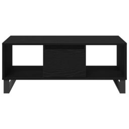 Berkfield Home Coffee Table Black Oak 90x50x36, 5 cm Engineered Wood - thumbnail 7