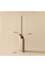 Cosmic Silicone Toilet Brush Self-Adhesive Slim Chrome Flat Collection in Grey - thumbnail 5