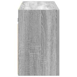 Berkfield Home Decorative Bathroom Wall Cabinet Grey Sonoma 100x25x40 cm Enginee - Size: 100 x 25 x 40 cm - thumbnail 6