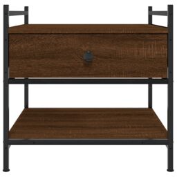 Berkfield Home Coffee Table Brown Oak 50x50x50 cm Engineered Wood - Size: 50 x 50 x 50 cm - thumbnail 6