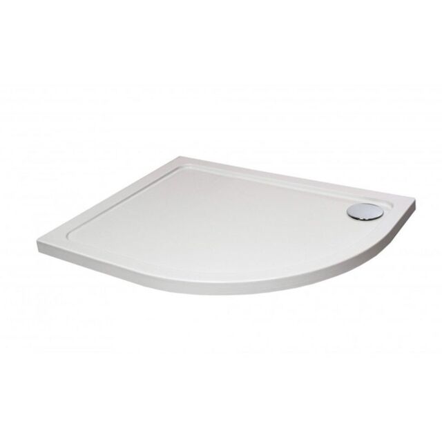 Clifton 1200mm x 900mm OFFSET Quadrant Shower Tray - RIGHT- STONE RESIN in White - image 1
