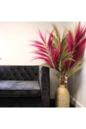 KDMD Rayung Grass Pampas Display - 1.6m, Colorful Dried Tropical Decor in Natural - thumbnail 8