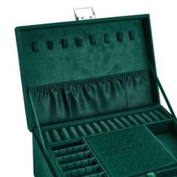 KORVIXA Jewellery Box Organizer Travel Portable Carry Earring in Green - Size: 900mm - thumbnail 5