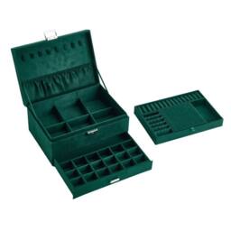 KORVIXA Jewellery Box Organizer Travel Portable Carry Earring in Green - Size: 900mm - thumbnail 1