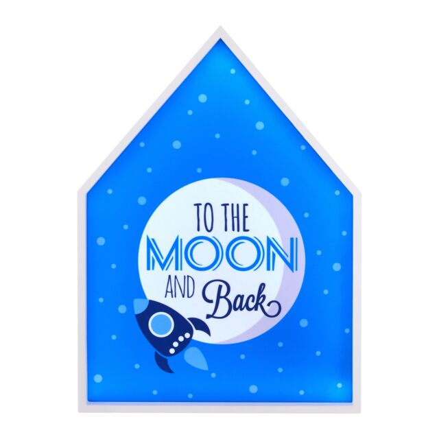 Orsina Premier Kids To The Moon & Back LED Light Box in Blue - image 1