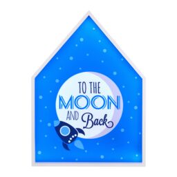 Orsina Premier Kids To The Moon & Back LED Light Box in Blue - thumbnail 1