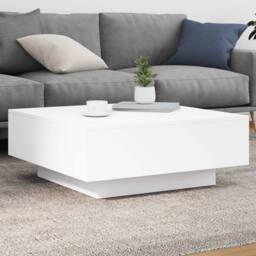 Berkfield Home Coffee Table White 80x80x31 cm Engineered Wood - Size: 80 x 80 x 31 cm - thumbnail 2