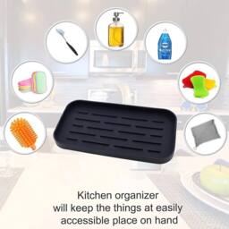 ATEK Rustproof Shower Caddy Bathroom Shelves Drill-Free & Quick-Dry Shower Organizer, Rustproof Bathroom storage Large, Black - thumbnail 6
