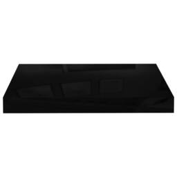 Berkfield Home Floating Wall Shelves 4 pcs High Gloss Black 40x23x3.8 cm MDF - thumbnail 5