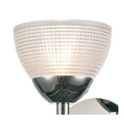 Netlighting Avalon 1 Light G9 Wall Lamp Polished Chrome with Clear Prismatic Glass in Grey - thumbnail 7