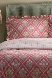 Appletree 'Aurelia' 100% Cotton Floral Print Duvet Cover Set in Pink - Size: King - thumbnail 2