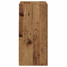 Berkfield Home Sideboard with LED Lights Old Wood 80x35x75 cm Engineered Wood in Brown - Size: 80 x 35 x 75 cm - thumbnail 8