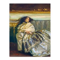 Artery8 John Singer Sargent Framed Wall Art Nonchaloir Reclined Portrait - Size: A4 - thumbnail 3
