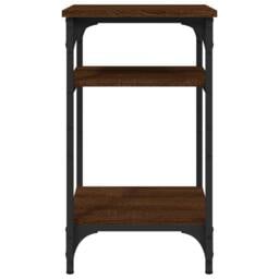 Berkfield Home Side Table Brown Oak 35x30x60 cm Engineered Wood - Size: 35 x 30 x 60 cm - thumbnail 5