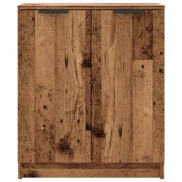 Berkfield Home Shoe Cabinet Old Wood 59x35x70 cm Engineered Wood in Brown - Size: 59 x 35 x 70 cm - thumbnail 4