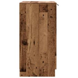 Berkfield Home Shoe Cabinet Old Wood 59x35x70 cm Engineered Wood in Brown - Size: 59 x 35 x 70 cm - thumbnail 6