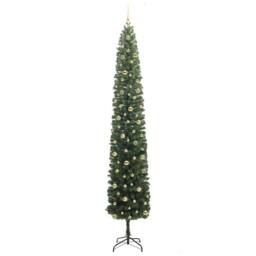 Berkfield Home Artificial Christmas Tree with 300 LEDs with Stand Green 270 cm - thumbnail 4
