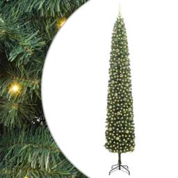 Berkfield Home Artificial Christmas Tree with 300 LEDs with Stand Green 270 cm - thumbnail 2