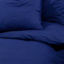 Berkfield Home Elegant Duvet Cover Set Navy Blue 135x200 cm Light-weight Microfiber - thumbnail 7