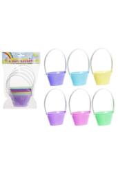 KDMD Mini Pastel Summertime Basket In Pp Bag W header Card 36 Pack - thumbnail 1