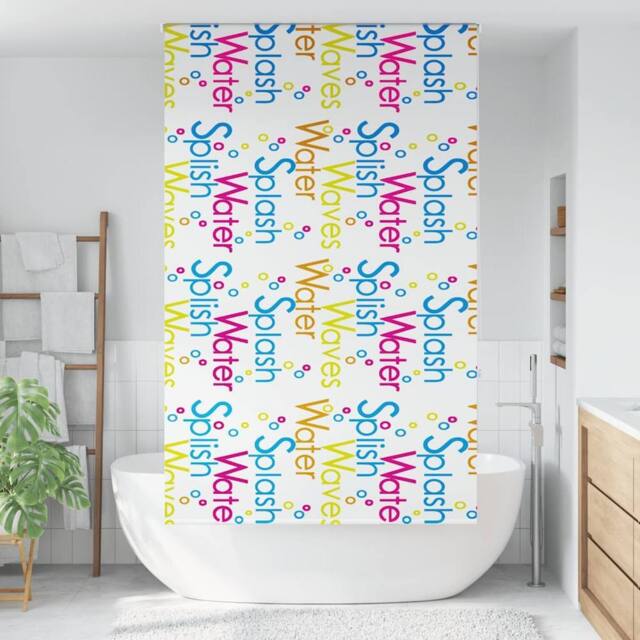 Berkfield Home Shower Roller Blind 120x240 cm Fabric Width 116 cm in White - image 1