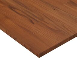 Berkfield Home Square Table Top Dark Brown 80x80x1.5cm Treated Solid Wood Oak - Size: 80x80x1.5 cm - thumbnail 3