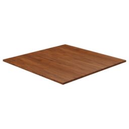 Berkfield Home Square Table Top Dark Brown 80x80x1.5cm Treated Solid Wood Oak - Size: 80x80x1.5 cm - thumbnail 1