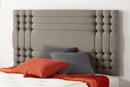 Somnior Flexby Tweed Fabric Divan Bed with Orthopeadic Sprung Memory Foam Mattress & Headboard in Brown - Size: Single - thumbnail 5