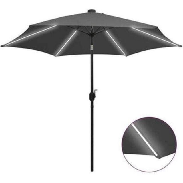 GLENDALE GARDEN & LEISURE LTD LED Parasol - L270 x W270 cm - Grey - image 1