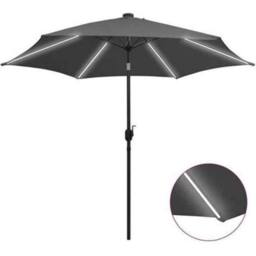 GLENDALE GARDEN & LEISURE LTD LED Parasol - L270 x W270 cm - Grey - thumbnail 1