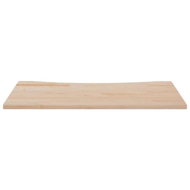 Berkfield Home Beautiful Desk Top 110x60x2.5 cm Solid Wood Pine in Natural - image 1